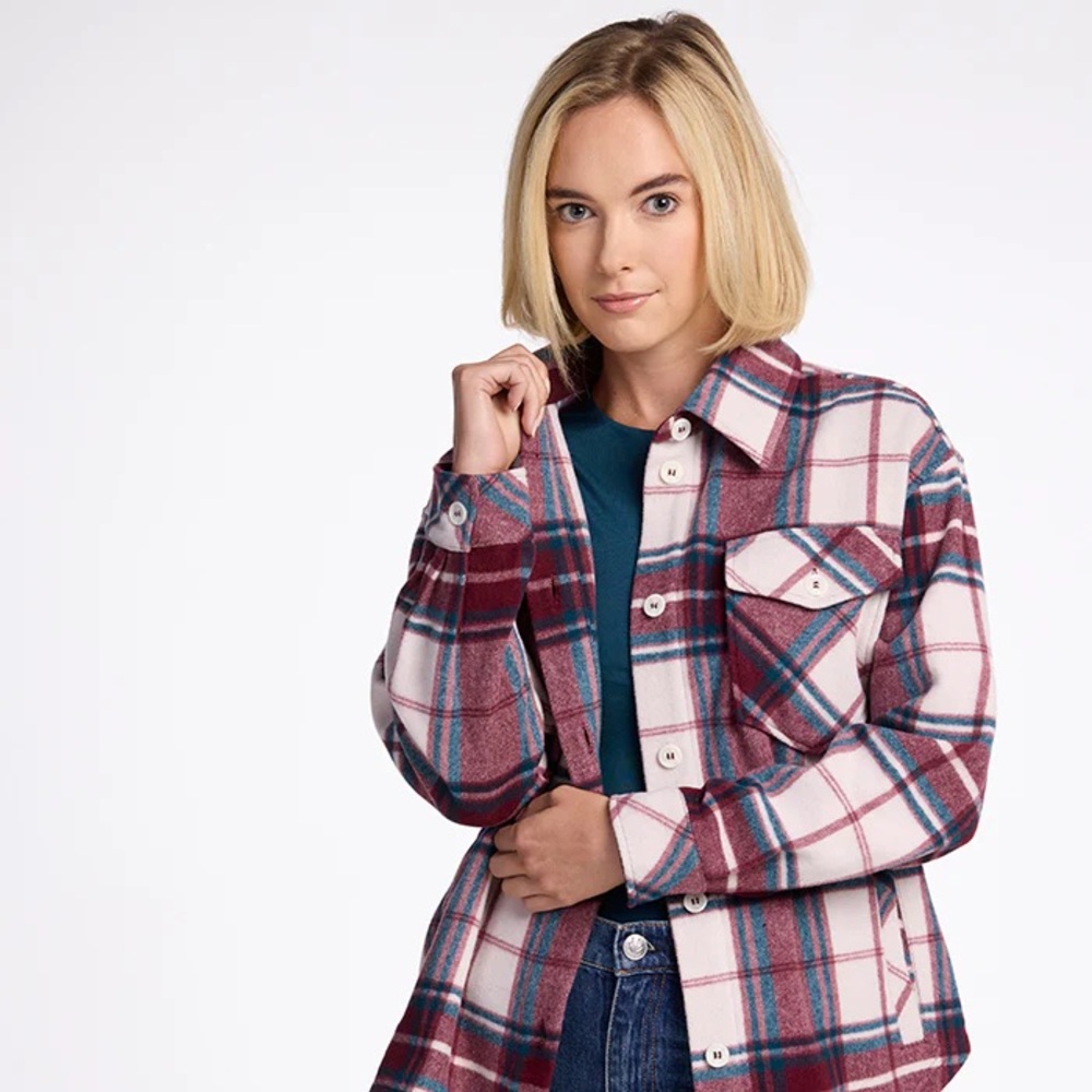 Plaid Women's Shacket woolx merino